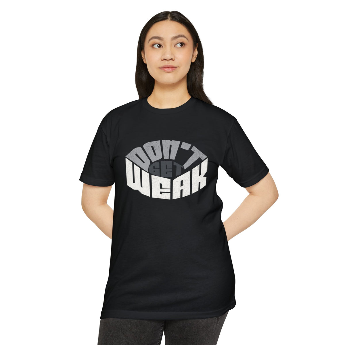Don't Get Weak Oval T-Shirt