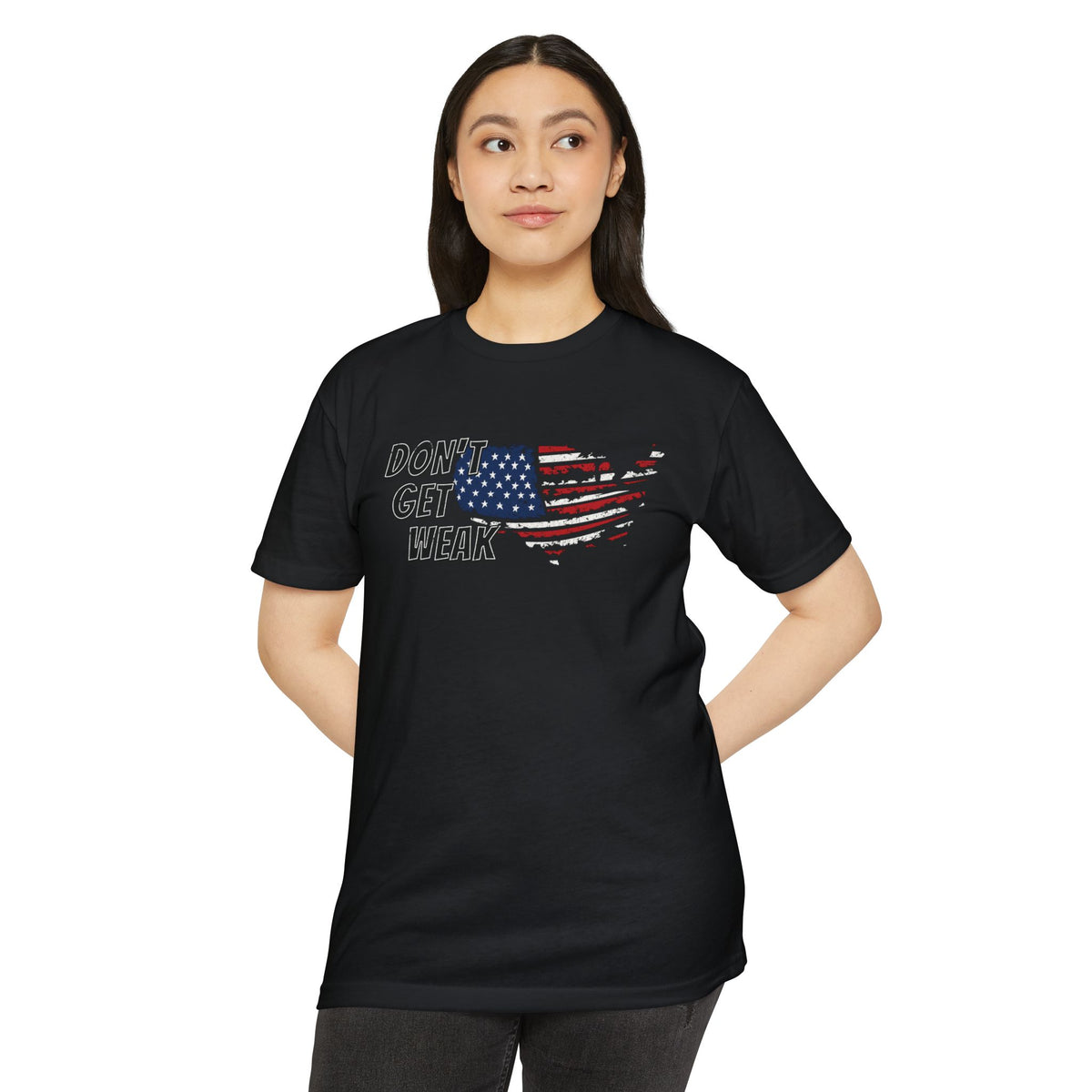 Don’t Get Weak American Flag T-Shirt